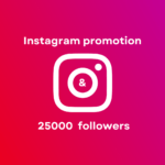 Get Instagram promotion and 25000