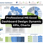 Professional MS Excel Dashboard Design: Dynamic KPIs, Charts,