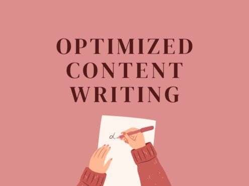 Writing & Translation Optimized content writing