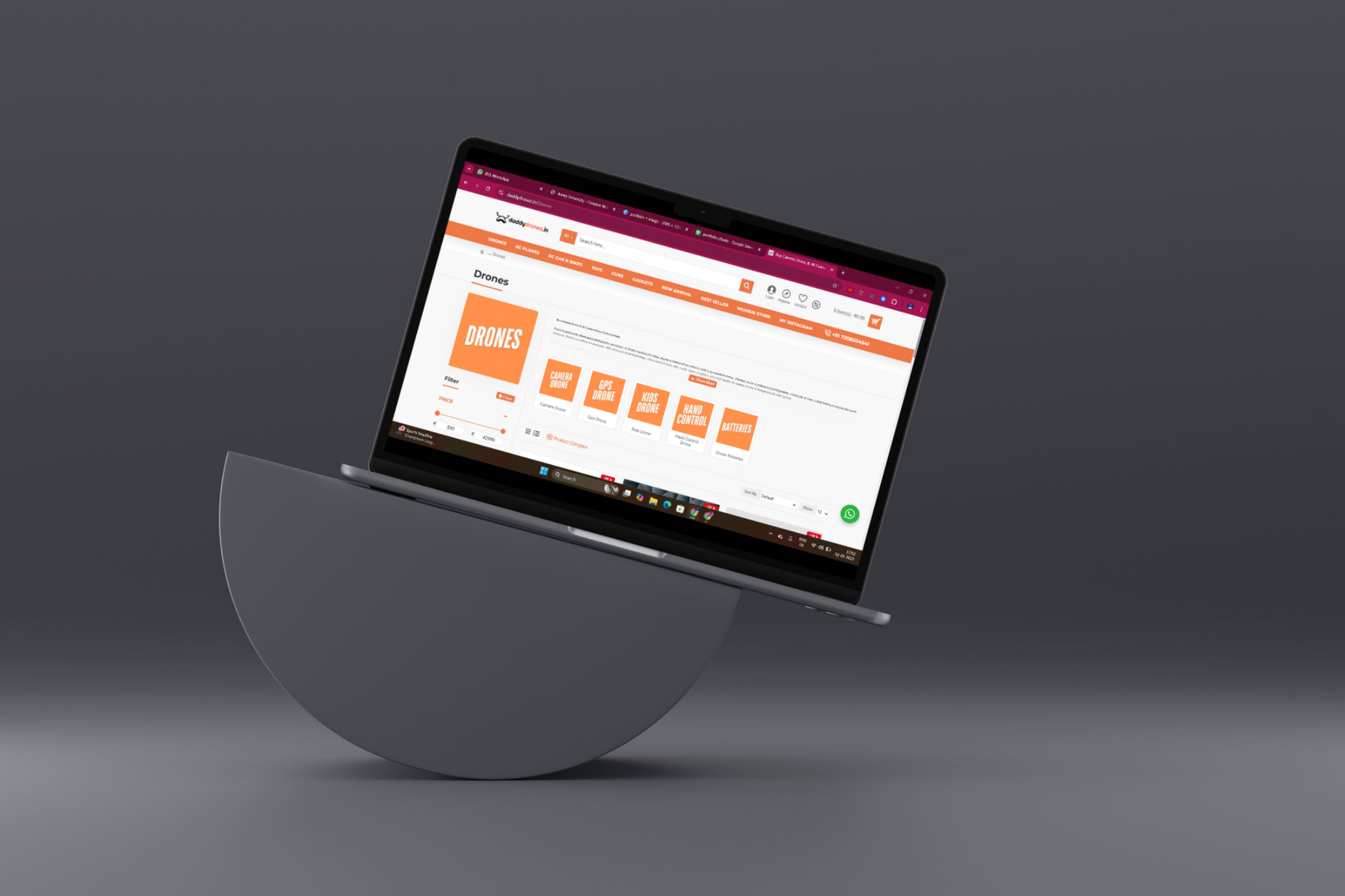 daddydrone portfolio banner