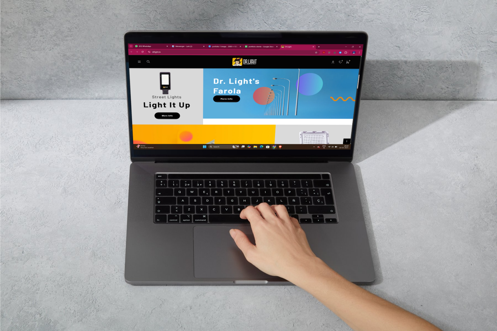 drlight portfolio banner image